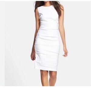 Nicole Miller White Midi Dress
